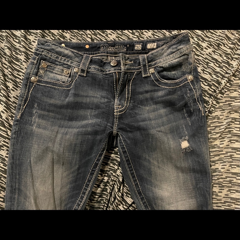 Miss Me Jeans Curvy Boot Cut Jeans 30x34